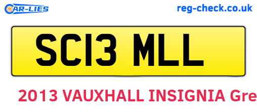 SC13MLL are the vehicle registration plates.