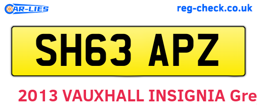 SH63APZ are the vehicle registration plates.
