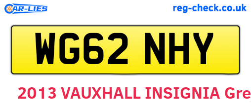 WG62NHY are the vehicle registration plates.