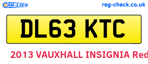 DL63KTC are the vehicle registration plates.