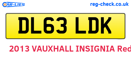 DL63LDK are the vehicle registration plates.