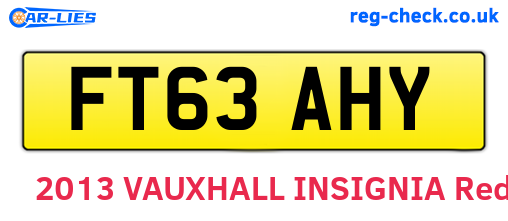 FT63AHY are the vehicle registration plates.