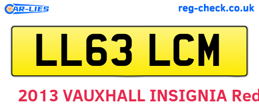 LL63LCM are the vehicle registration plates.