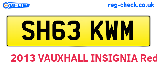 SH63KWM are the vehicle registration plates.