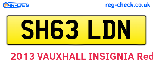 SH63LDN are the vehicle registration plates.
