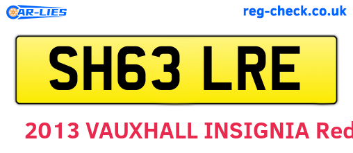 SH63LRE are the vehicle registration plates.