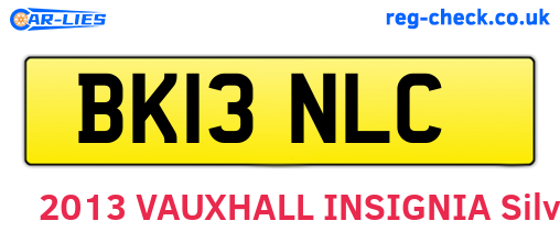 BK13NLC are the vehicle registration plates.