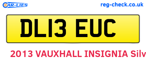 DL13EUC are the vehicle registration plates.