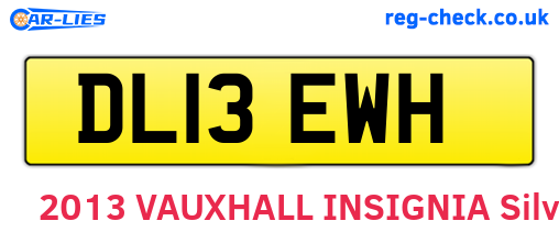 DL13EWH are the vehicle registration plates.
