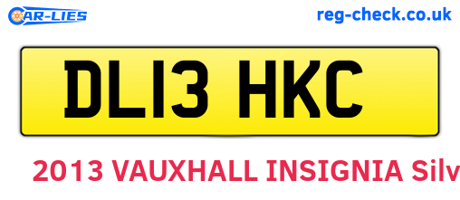 DL13HKC are the vehicle registration plates.