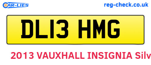 DL13HMG are the vehicle registration plates.