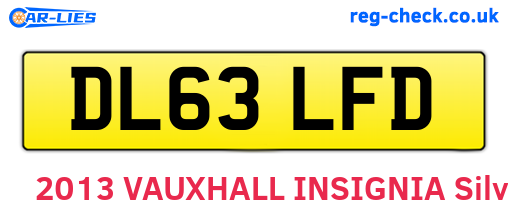 DL63LFD are the vehicle registration plates.