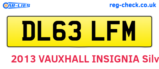 DL63LFM are the vehicle registration plates.