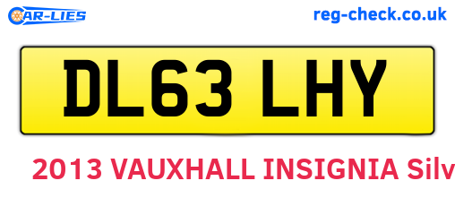 DL63LHY are the vehicle registration plates.
