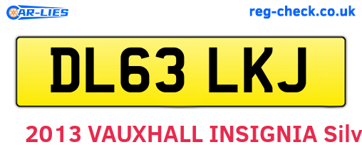 DL63LKJ are the vehicle registration plates.