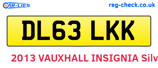 DL63LKK are the vehicle registration plates.