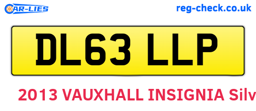 DL63LLP are the vehicle registration plates.
