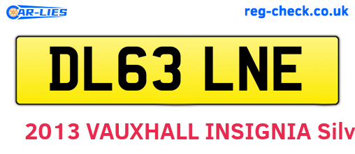 DL63LNE are the vehicle registration plates.