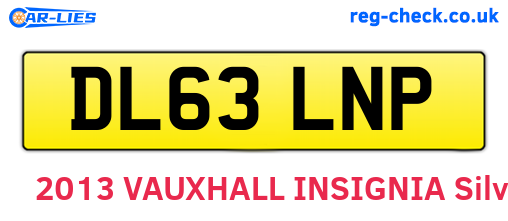 DL63LNP are the vehicle registration plates.