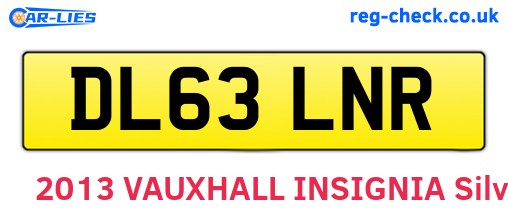 DL63LNR are the vehicle registration plates.