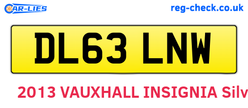 DL63LNW are the vehicle registration plates.