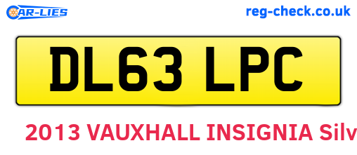DL63LPC are the vehicle registration plates.