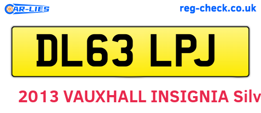 DL63LPJ are the vehicle registration plates.