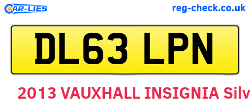 DL63LPN are the vehicle registration plates.