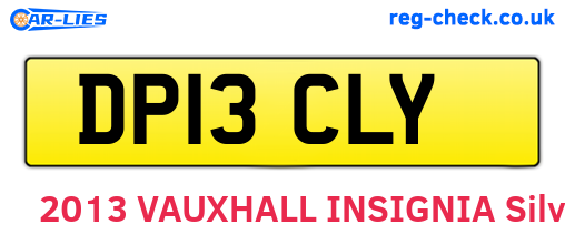 DP13CLY are the vehicle registration plates.
