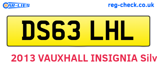 DS63LHL are the vehicle registration plates.