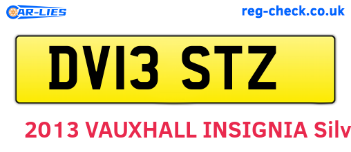 DV13STZ are the vehicle registration plates.