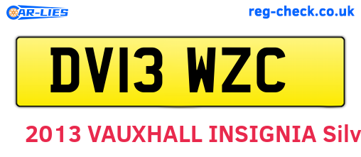 DV13WZC are the vehicle registration plates.