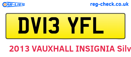 DV13YFL are the vehicle registration plates.