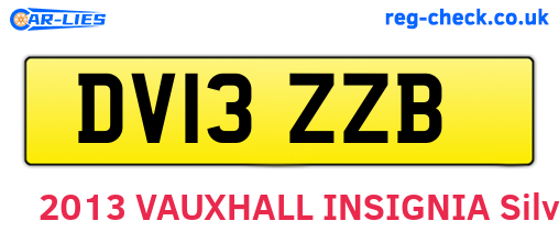 DV13ZZB are the vehicle registration plates.