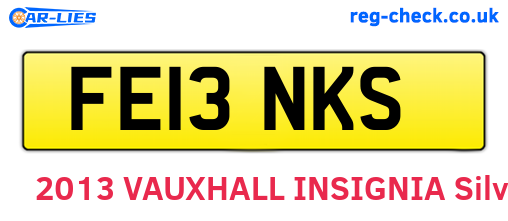 FE13NKS are the vehicle registration plates.