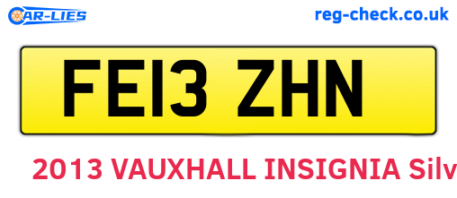 FE13ZHN are the vehicle registration plates.