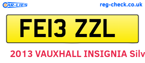 FE13ZZL are the vehicle registration plates.