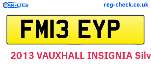 FM13EYP are the vehicle registration plates.