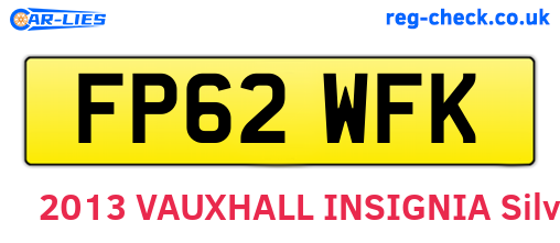 FP62WFK are the vehicle registration plates.