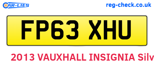 FP63XHU are the vehicle registration plates.