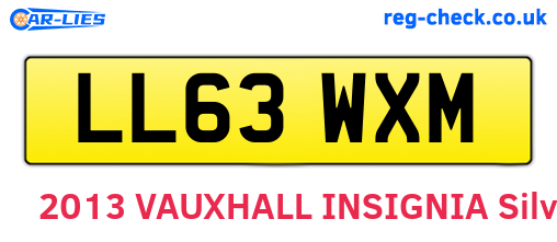 LL63WXM are the vehicle registration plates.