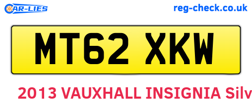MT62XKW are the vehicle registration plates.