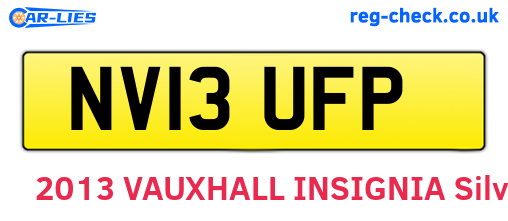 NV13UFP are the vehicle registration plates.