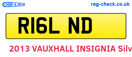 R16LND are the vehicle registration plates.