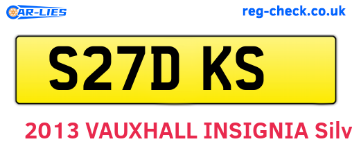 S27DKS are the vehicle registration plates.