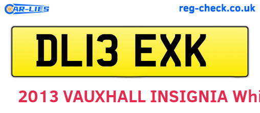DL13EXK are the vehicle registration plates.