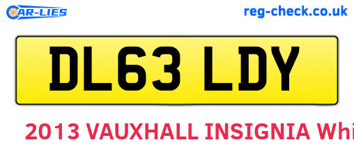 DL63LDY are the vehicle registration plates.