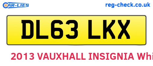DL63LKX are the vehicle registration plates.