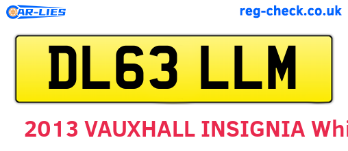 DL63LLM are the vehicle registration plates.