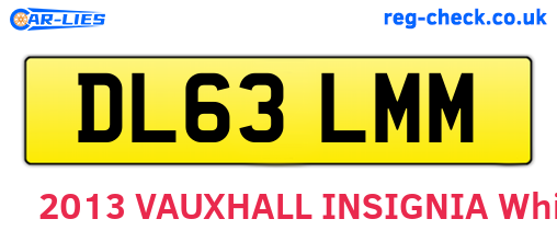 DL63LMM are the vehicle registration plates.